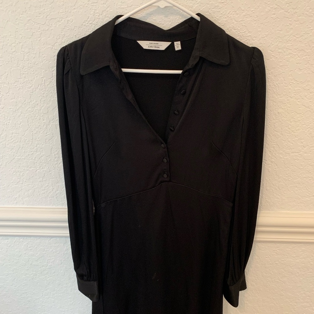 & Other Stories (Paris Atelier) Black Button Down Cocktail Dress Holiday Parties